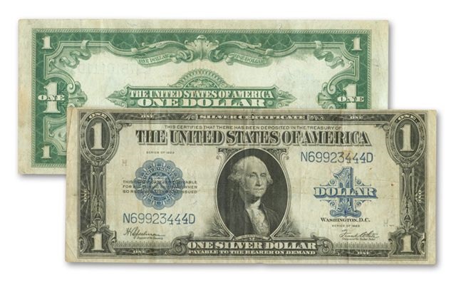 1935 Silver Certificate Dollar Bill Without In God We Trust