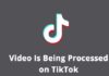 What Does Video Being Processed Mean on TikTok