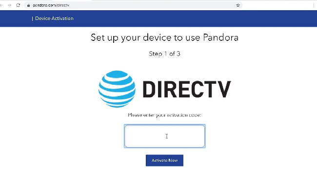 WWW Pandora Com DirecTV Activation Code